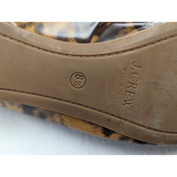 J. Crew Flats Size 8.5 Lula Leopard Ballet Business Casual Office Professional - Picture 9 of 9